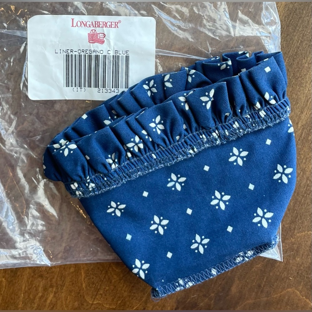 Longaberger Oregano Blue Liner